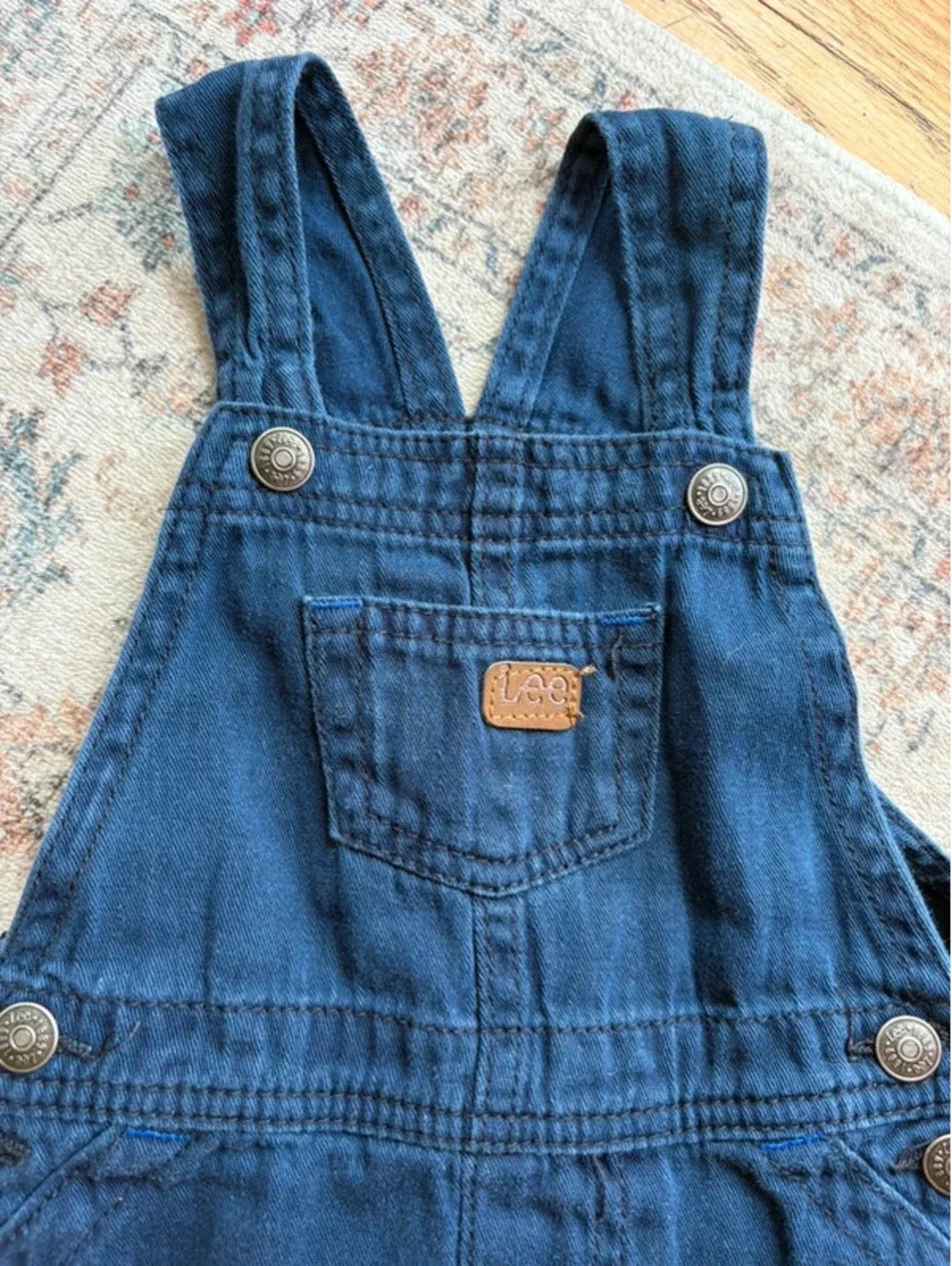 18M Boys Navy Blue Lee Shorts Overall